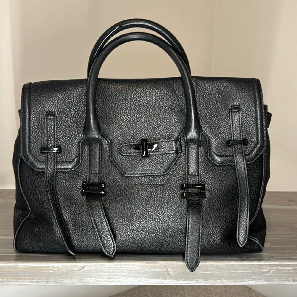 Rebecca Minkoff black pebbled leather purse